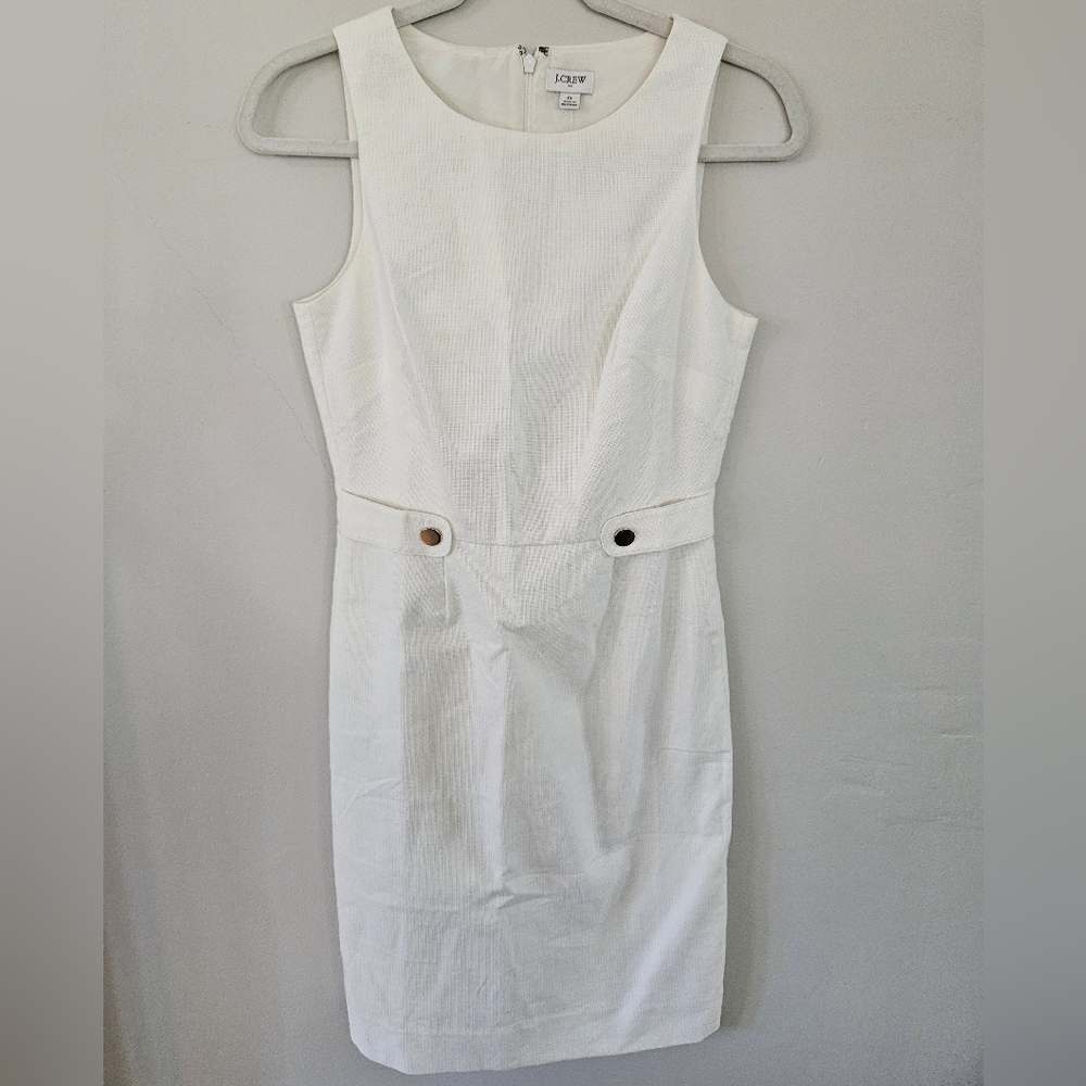 NWT J. Crew White Dress, Women's 0